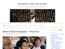 Tablet Screenshot of headingfortheexits.com